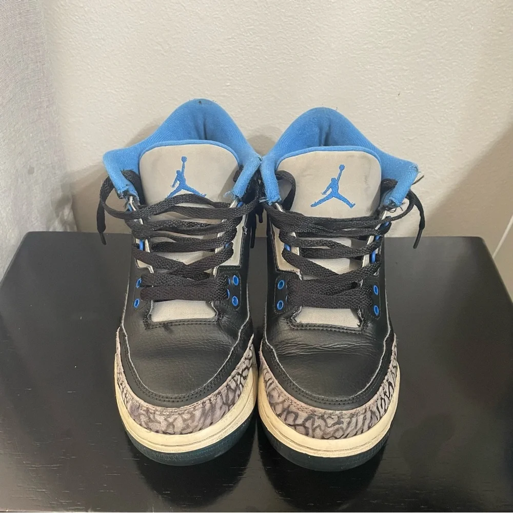 Size 7 - Air Jordan 3 Retro Sport Blue Youth - Picture 1 of 8